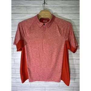 Duluth Trading Men's 2XL Shirt Short Sleeve  Performance Stretch 3/4 Zip Closure